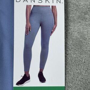 Danskin Women's XL Lightweight Tight Blue Nylon Spandex d1091
